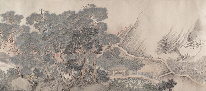 Landscape of the four seasons in the styles of old masters