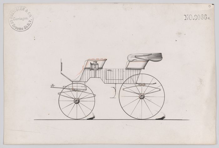 Design for 2 seat Phaeton, no. 3036a