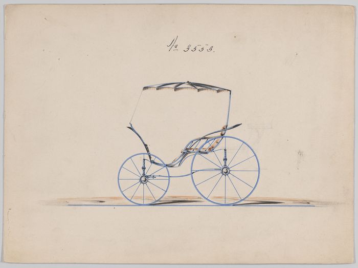 Design for Pony Phaeton, no. 3553