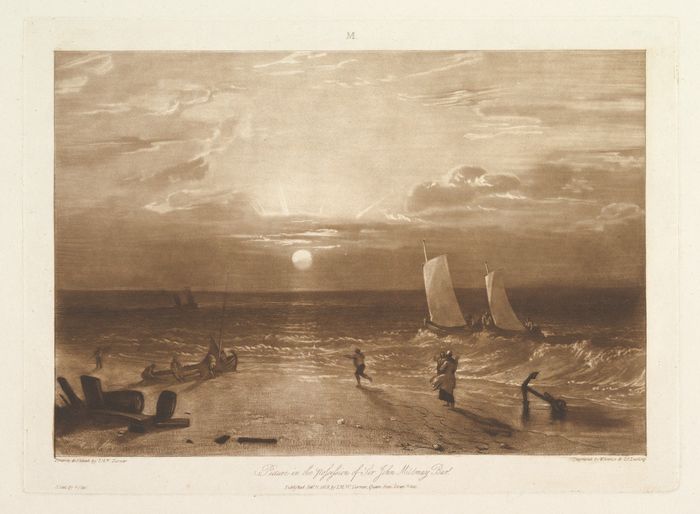 The Mildmay Sea-Piece, part ViII, plate 40 from "Liber Studiorum"