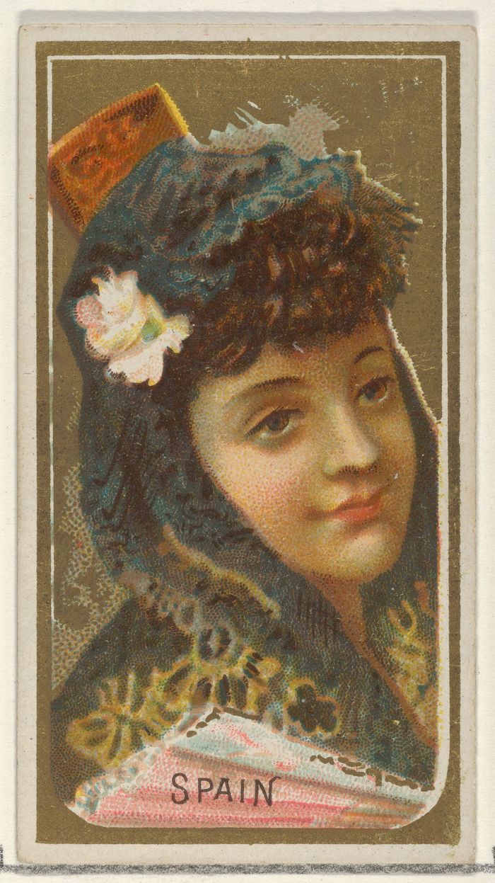 Spain, from the Types of All Nations series (N24) for Allen & Ginter Cigarettes