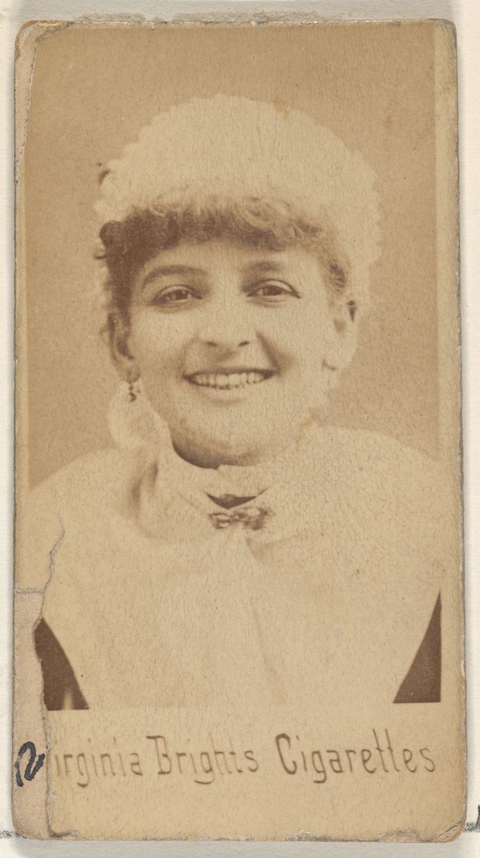 From the Actors and Actresses series (N45, Type 4) for Virginia Brights Cigarettes
