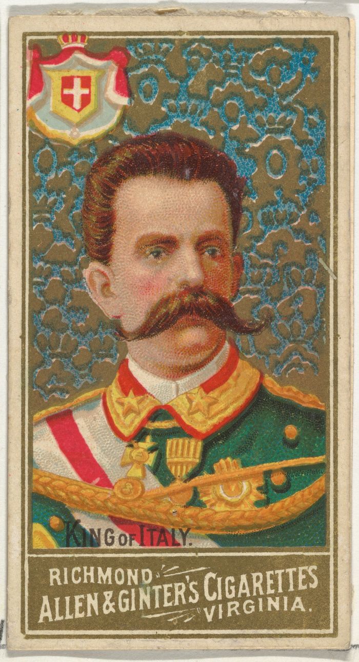 King of Italy, from World's Sovereigns series (N34) for Allen & Ginter Cigarettes