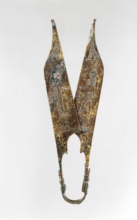 Plaque Showing a King in the Red Crown