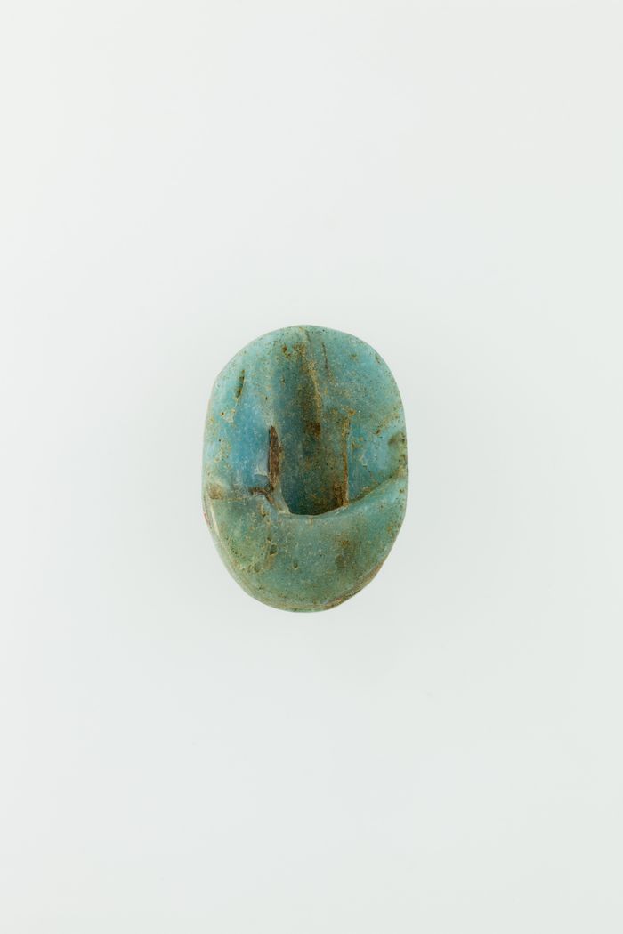 Uninscribed glass scarab