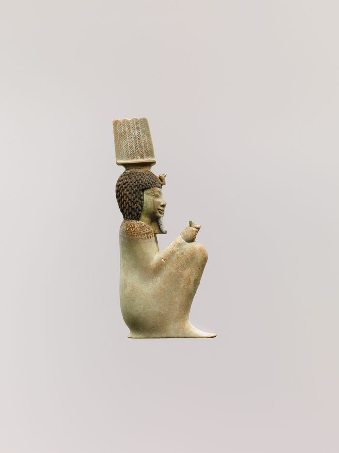 Inlay of the squatting god Anhur (Onuris)