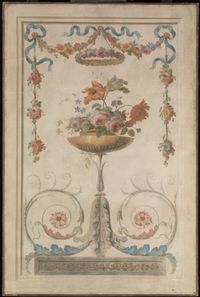 Gilt-leather wall hanging (part of a set)