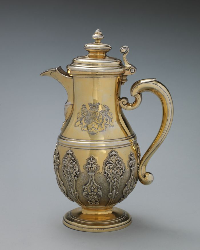 Jug with cover (one of a pair)