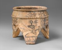 Terracotta fragment of a kylix (drinking cup)