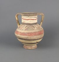 Terracotta pyxis (box with lid)
