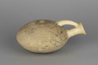 Terracotta oil lamp