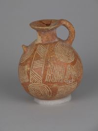 Bronze handle of a hydria (water jar)