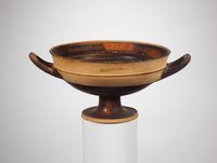 Terracotta fragment of a kylix (drinking cup)