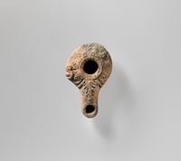 Terracotta rim fragment of a kylix (drinking cup)