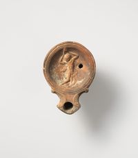 Terracotta rim fragments of a kylix (drinking cup)