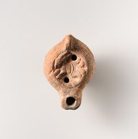 Terracotta rim fragment of a kylix (drinking cup)