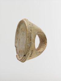 Terracotta painted gorgoneion antefix (roof tile)