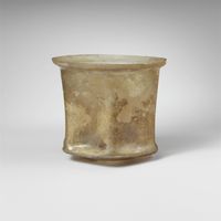 Glass conical bowl