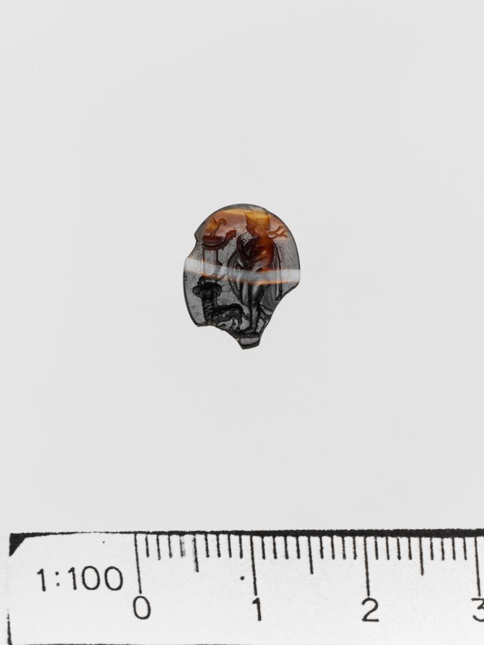 Banded agate ring stone