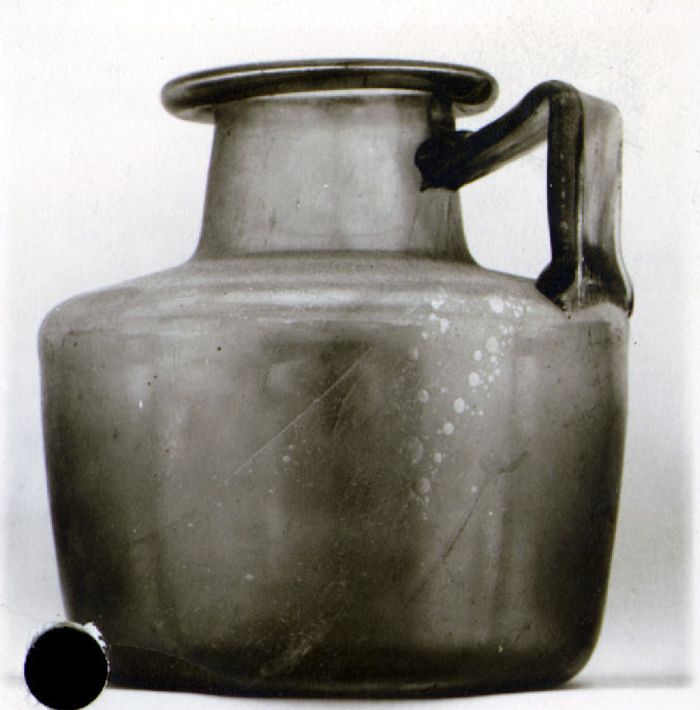 Glass one-handled jug