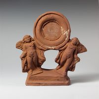 Terracotta rim fragment of a kylix (drinking cup)
