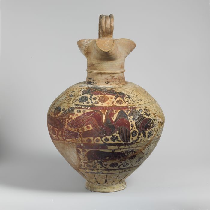 Terracotta oinochoe (jug)