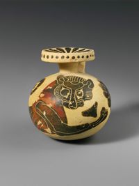 Terracotta rim fragment of a kylix (drinking cup)