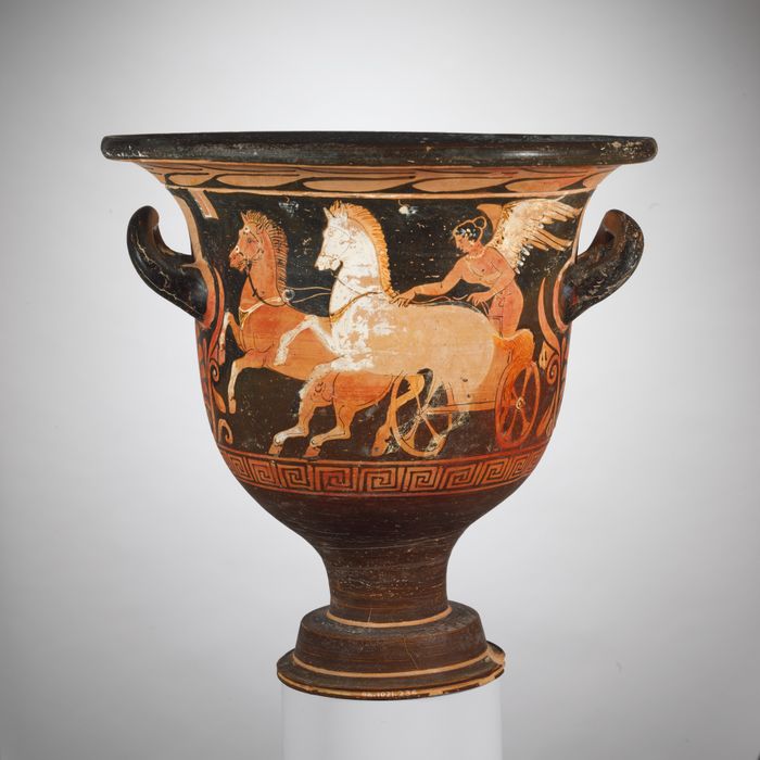 Terracotta bell-krater (mixing bowl)
