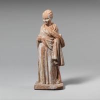 Terracotta fragment of a kylix (drinking cup)