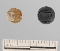 Terracotta rim fragment of a kylix (drinking cup)