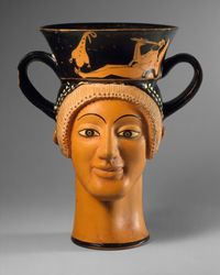 Terracotta askos (vessel) in the form of a bird
