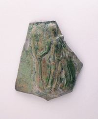 Terracotta fragments of kylikes (drinking cups)