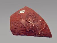 Terracotta fragment of a kylix (drinking cup)