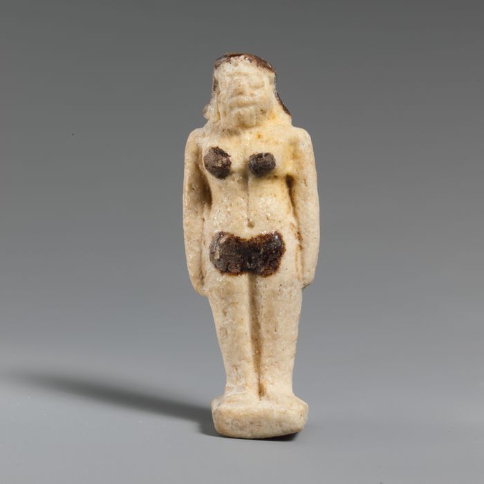 Faience statuette of a woman