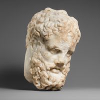 Terracotta fragment of a votive relief