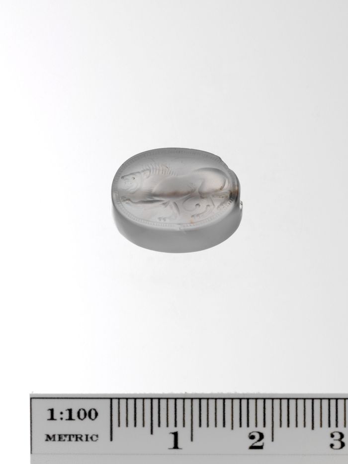 Chalcedony scaraboid seal