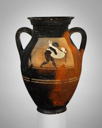 Terracotta oil lamp
