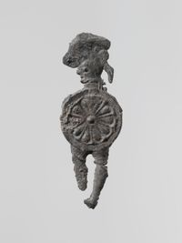 Terracotta squat alabastron (jar)