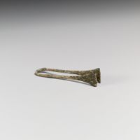 Terracotta oil lamp