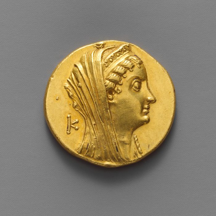 Gold oktadrachm of Ptolemy II Philadelphos