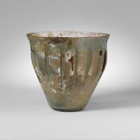 Terracotta fragments of kylikes (drinking cups)