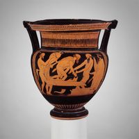 Terracotta lekythos (oil flask)