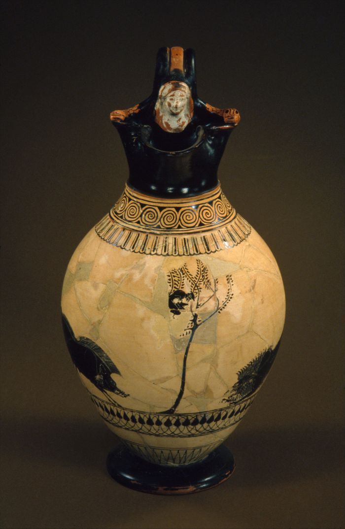 Terracotta oinochoe (jug)