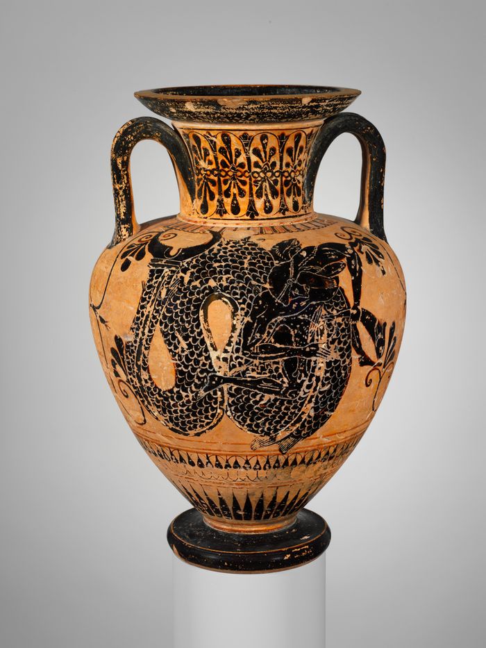 Terracotta neck-amphora (jar)