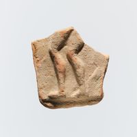 Steatite seal in the form of a double-axe