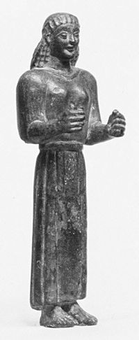 Terracotta oil lamp