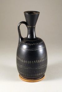 Glass aryballos (perfume bottle)