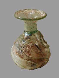 Terracotta fragments of a kylix (drinking cup)