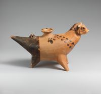 Terracotta Panathenaic prize amphora (jar)