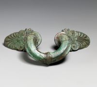 Terracotta fragments of kylikes (drinking cups)